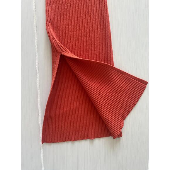 LE ORE RIMINI RIB KNIT FLARED PANTS NWOT SIZE XS - Picture 5 of 9